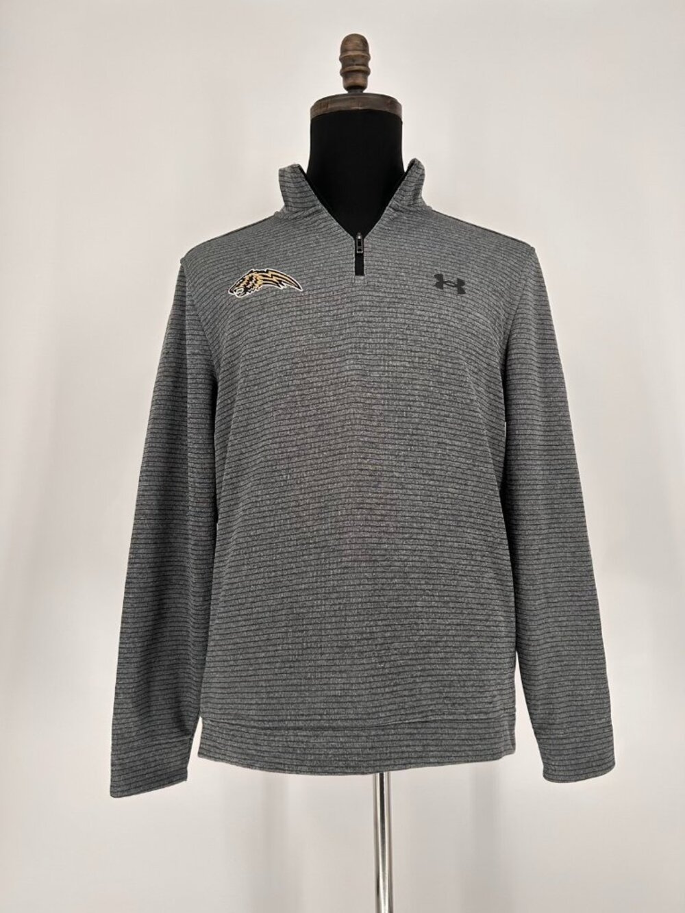 Under Armour Golf Storm 1/4 Zip Pullover Mens M Russellville Golden Tigers Gray